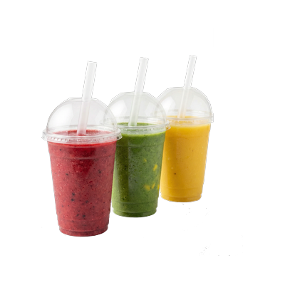 Drink Cups (smoothie-style) with lids